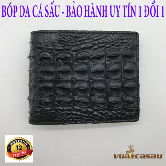[ BÓP DA CÁ SẤU ] Bóp Ví Nam Da Cá Sấu 2 Mặt Ví Nam Da Cá Sấu Thật 2 Mặt Bóp nam da cá sấu Bảo hành 24 tháng - Ví thời trang nam da cá sấu - Chất lượng hàng đầu
