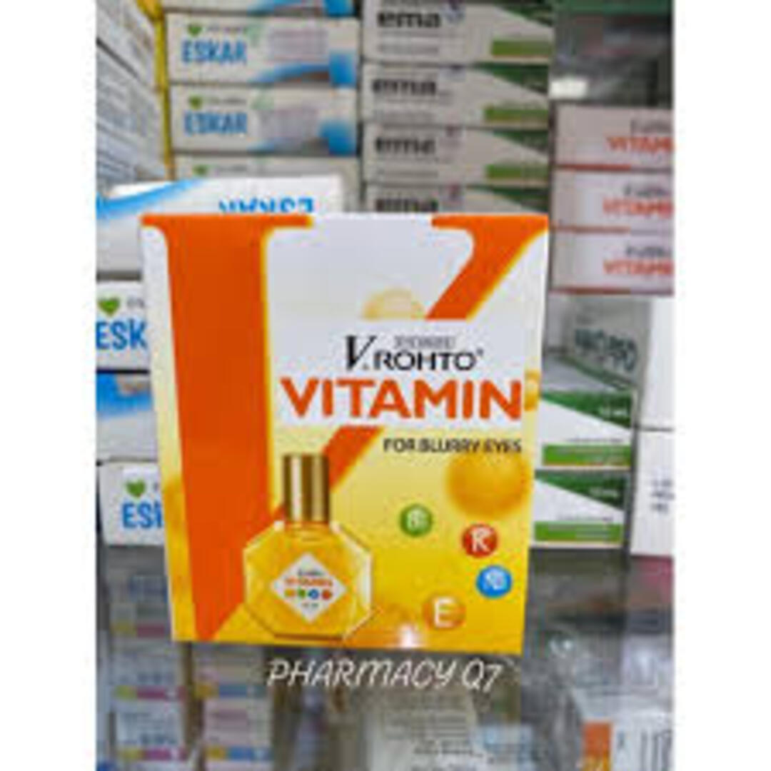 Nhỏ mắt v.rohto vitamin rohto cải thiện thị lực, mắt mờ chai 13ml