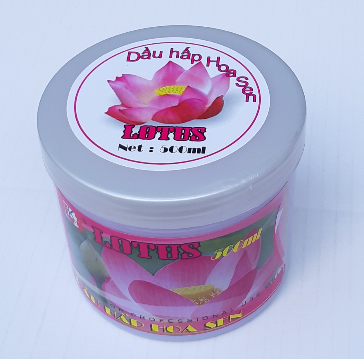 Kem hấp dầu ủ tóc phục hồi hư tổn Hoa Sen Lotus 500ml dùng thay thế dầu xã hương thơm nhẹ nhàng