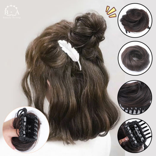 Tóc Giả Búi Tóc Cho Nữ Dụng Cụ Làm Tóc Kẹp Càng Cua Phụ Kiện Nối