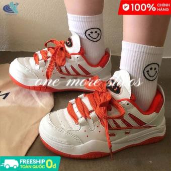 YUNGUANG Giày thể thao nữ màu trắng đế nhỏ sang trọng kiểu Nhật Bản