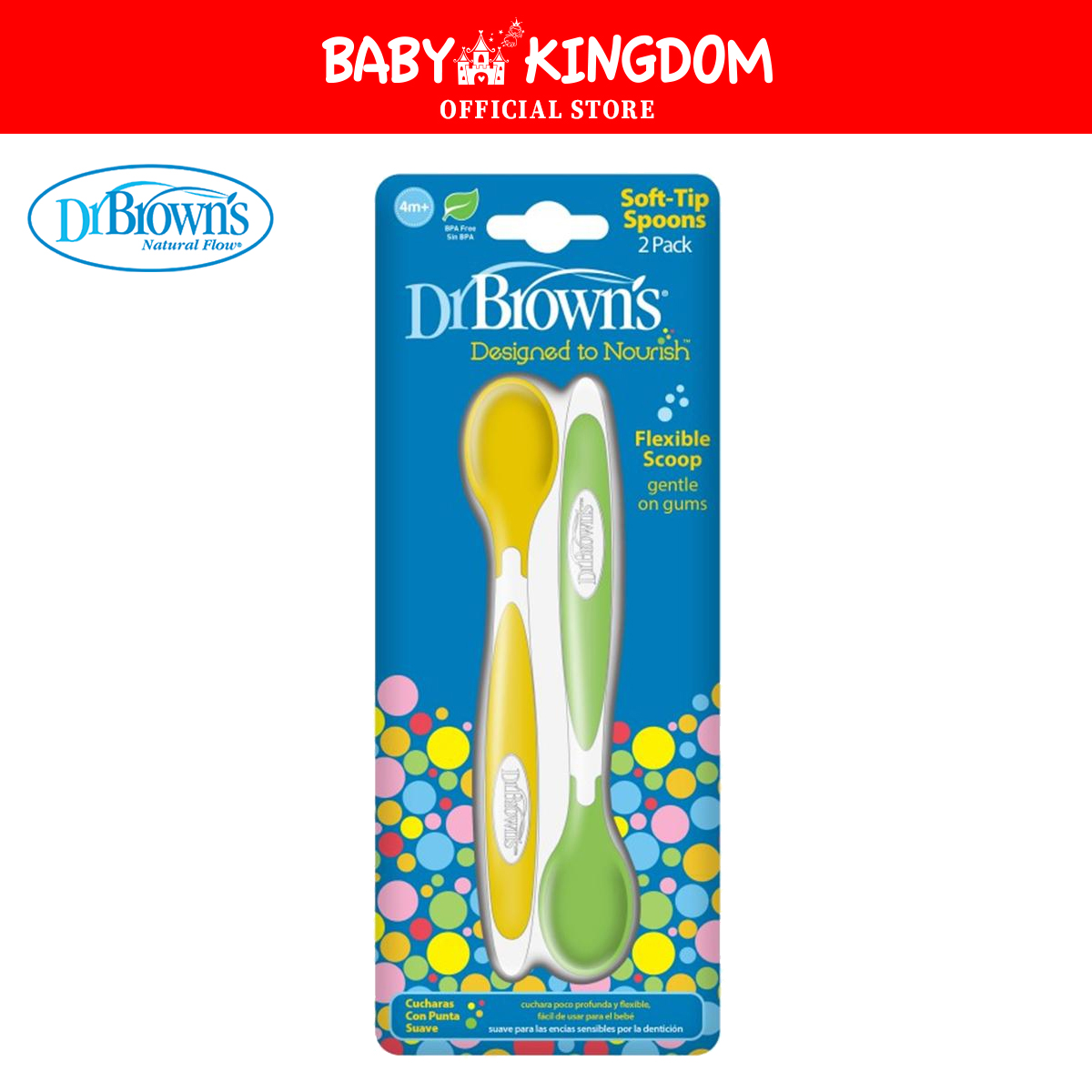 Dr. Brown's™ Designed to Nourish™ Soft-Grip Spoon and Fork