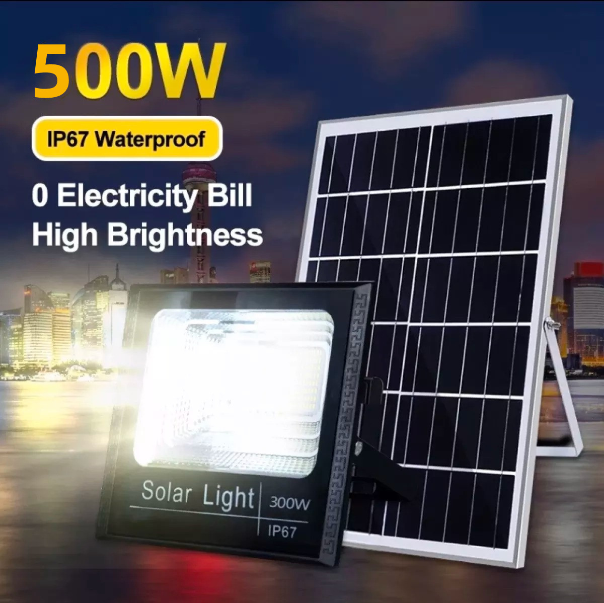 Đèn năng lượng mặt trời ban đầu 500W Đèn năng lượng mặt trời ngoài trời không thấm nước Đèn năng lượng mặt trời khuyến mại Bộ hoàn chỉnh đèn LED hộ gia đình Đèn năng lượng mặt trời Bảng năng lượng mặt trời Bộ hoàn chỉnh đèn đường Đèn LED năng lượng mặt tr