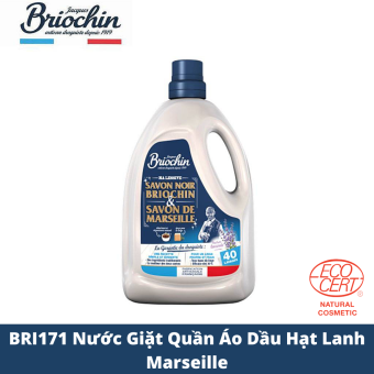 BRI 171 - Nước giặt quần áo dầu hạt lanh Marselle 3L Briochin nhập khẩu từ Pháp BRI171