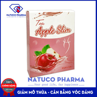 Hộp 25 gói trà túi lọc Tea Apple Slim - giảm cân, cải thiện vòng eo, đẹp dáng