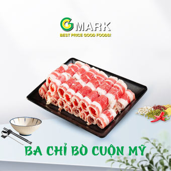 Thịt Ba Chỉ Bò Mỹ Cuộn, Thẳng Nhập Khẩu Gmark Chuyên Nhúng Lẩu, Nướng BBQ
