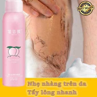 Kem tẩy lông Peach xịt tẩy lông 150ml tẩy lông cho phụ nữ và nam giới wax tẩy lông tay Kem làm rụng lông chân tay Kem tẩy lông nách Kem dưỡng tóc làm rụng lông