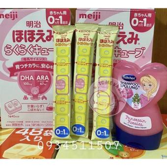 Sữa Meiji thanh số 0-1 hàng nội địa Nhật date 2022-thanh 27g