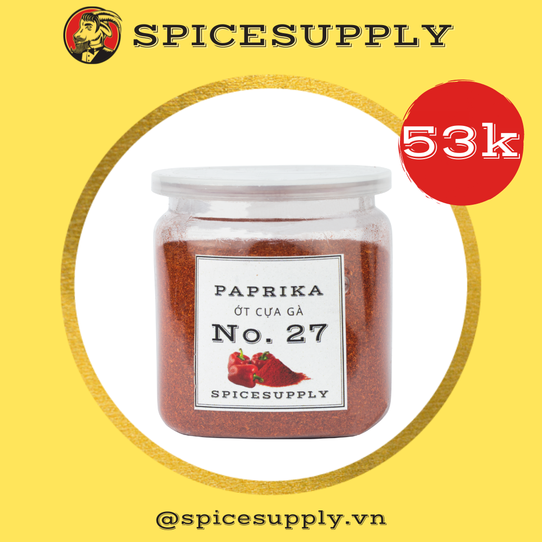 [HCM]hũ 80g Paprika - Ớt Cựa Gà SPICESUPPLY Việt Nam Hũ 70G Không Cay Healthy Giảm Cân Meal Plan Fitness Gia Vị Tạo Màu Tự Nhiên