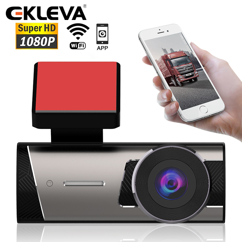 Ekleva 1.5 Inch Dash cam wifi 1080P Camera DVR kép cho xe ô tô Dash Cam Phía Trước Và camera phía sau nhìn trong đêm Máy quay hành trình ô tô DVR Camera hành trình