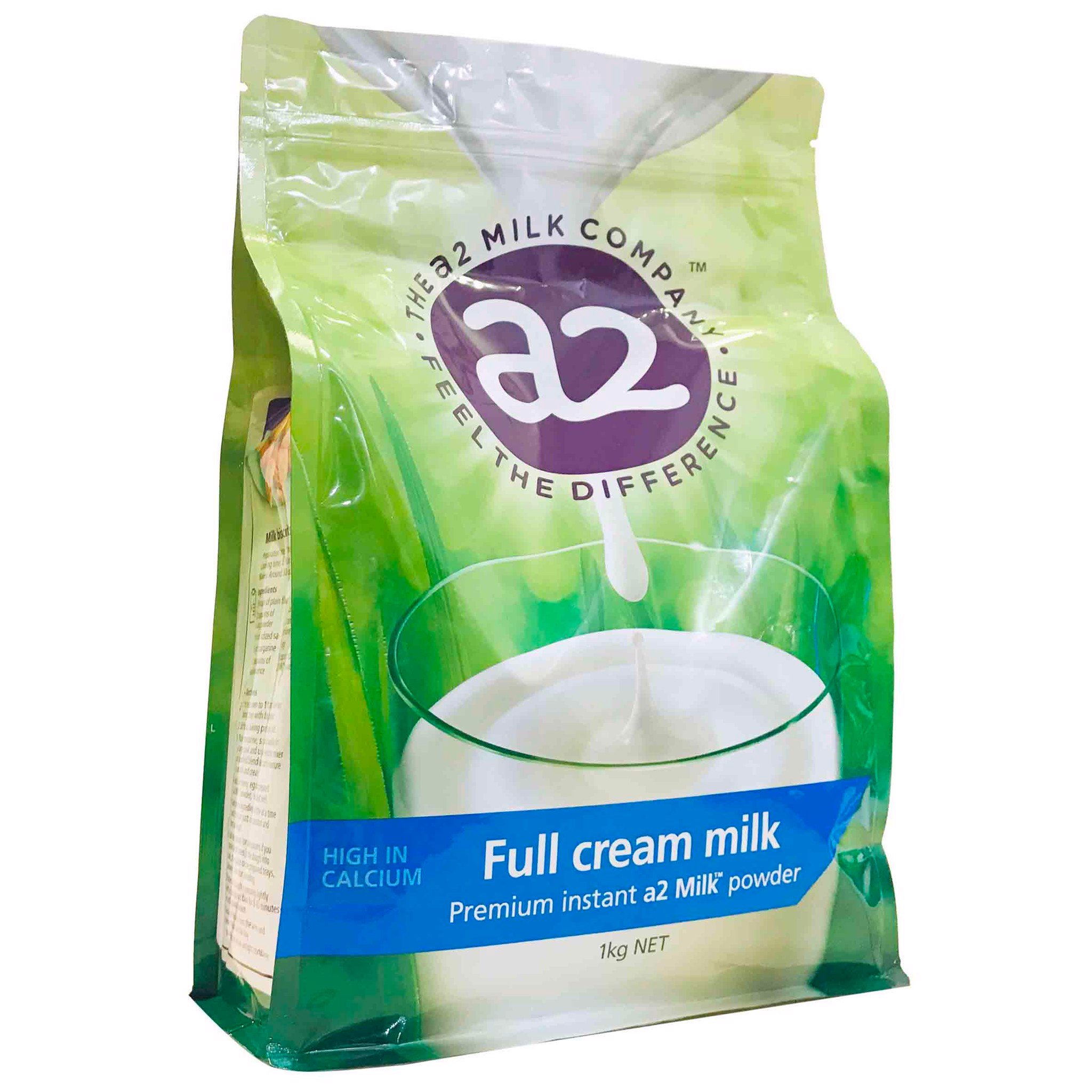 Sữa bột A2 nguyên kem nhập khẩu Úc túi 1kg