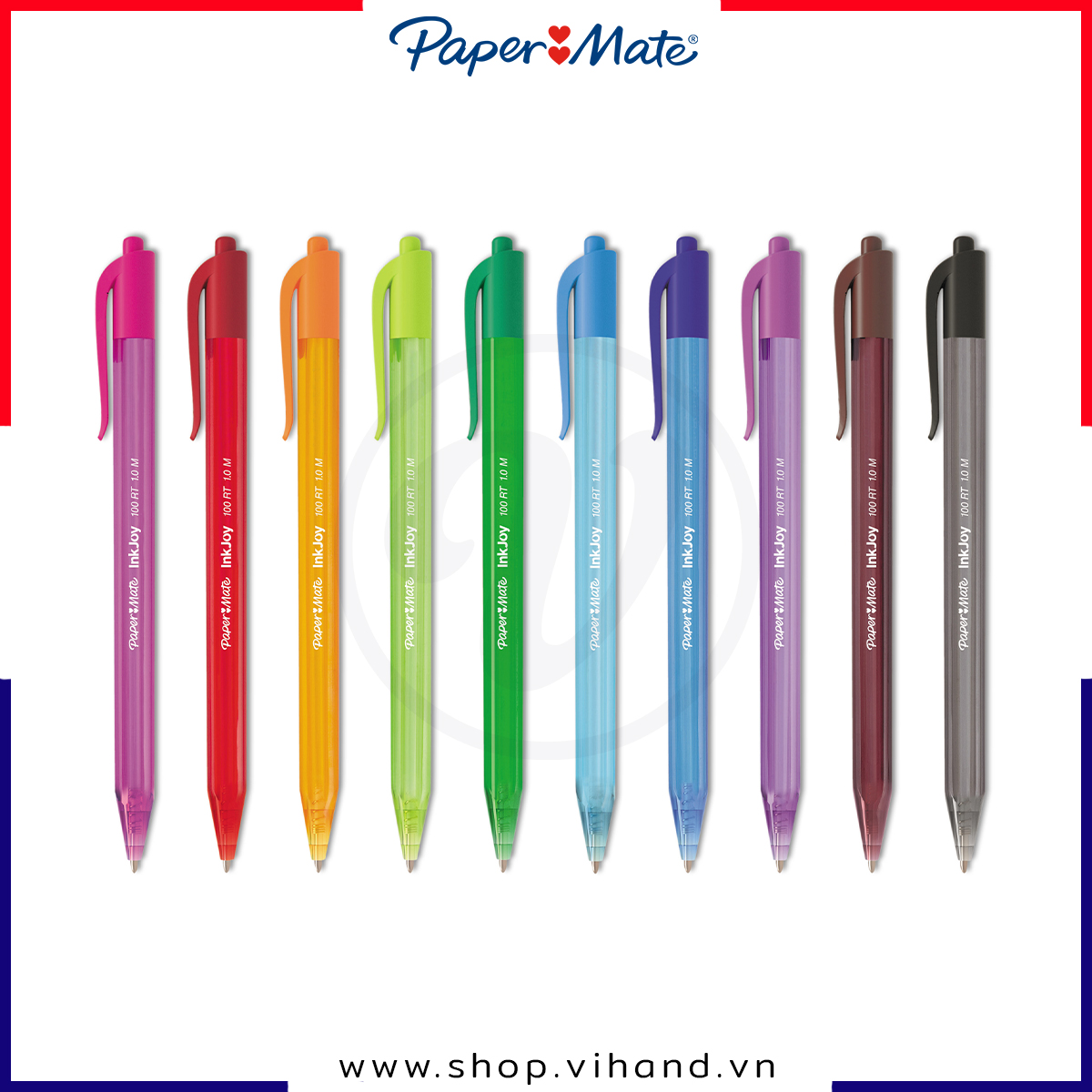 [HCM]Bút bi bấm Paper Mate® InkJoy 100RT - 1.0mm