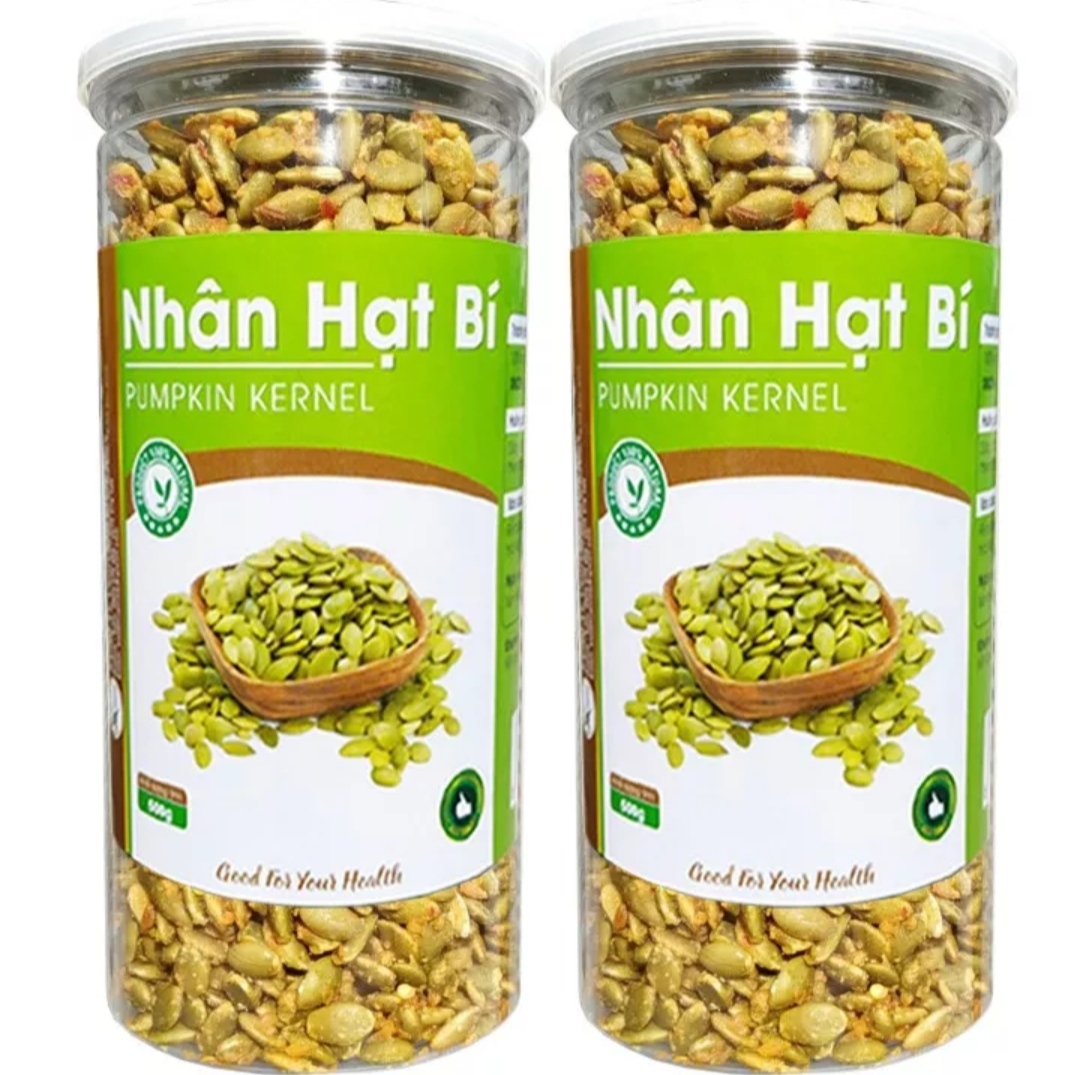 Nhân hạt bí rang tỏi ớt giòn thơm ngon-500g