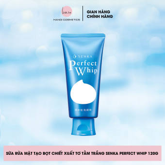 Sữa Rửa Mặt Tạo Bọt Chiết Xuất Tơ Tằm Trắng Senka Perfect Whip 120g