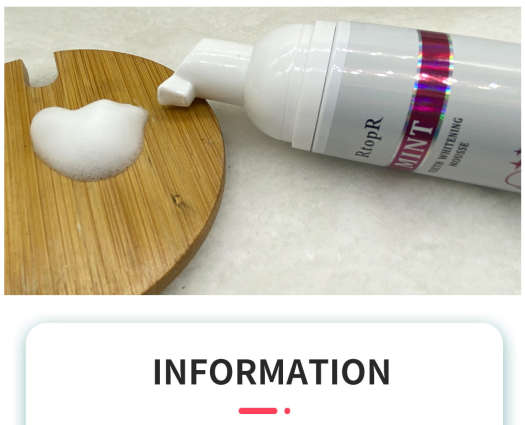 Kem RtopR Bọt Tẩy Trắng Răng Làm Sạch Răng Khử Mùi Hôi Miệng Mousse Teeth Whitening Clean Teeth 60ml