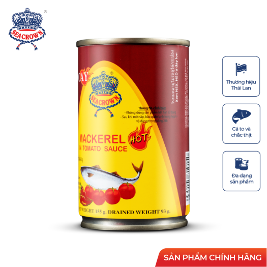 Cá hộp Sea Crown cá Nục sốt cà cay