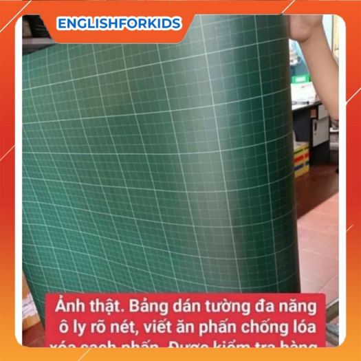 ◇♟◊  bảng decal dán tường kẻ ô ly tiểu học viết phấn kích thước từ 60 cm đến 5m