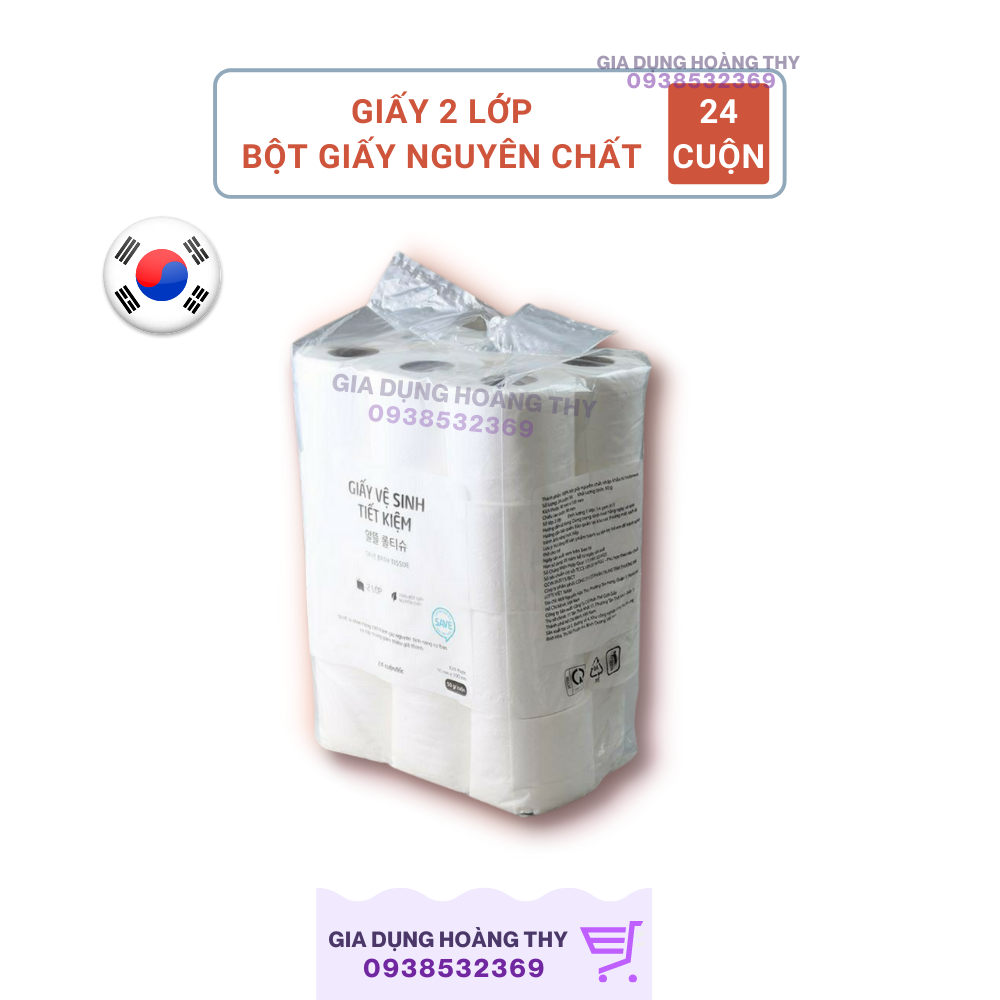 Giấy 24 Cuộn Hàn Quốc LOTTE Choice L Giấy 2 Lớp
