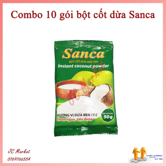 1 gói bột cốt dừa Sanca 50g