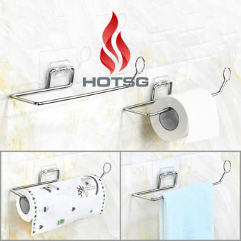 Móc treo giấy INOX , giá kệ treo khăn dán tường nhà tắm phòng tắm HOTSG