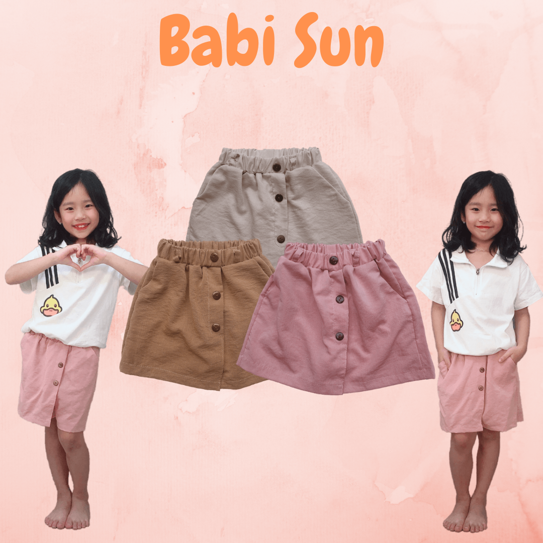 Quần Váy Bé Gái BabiSun, Chân Váy Bé Gái 10 - 36Kg
