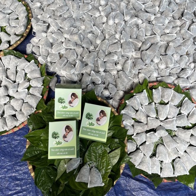 Gói xông sản phụ, gói xông vùng kín, bột lá trầu không sỉ sll