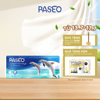 Giấy vệ sinh PASEO Dolphin 10 cuộn 4 lớp