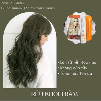 Thuốc Nhuộm Tóc Từ Thiên Nhiên AVATY Màu Rêu Khói Trầm