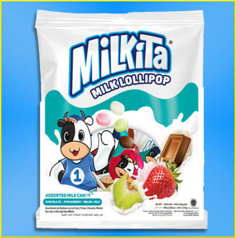 Kẹo Sữa Viên Milkita Vị Hỗn Hợp (Gói 125 Viên)