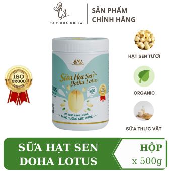 Sữa hạt sen Dotha Lotus 250gr/500gr, sữa thực vật 100% Organic, sữa hạt sen tươi ngon vùng Đồng Tháp