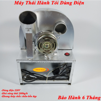 Máy Thái Hành,Tỏi,Củ Quả Chuyên Nghiệp Dùng Điện 220V-BH 6 Tháng
