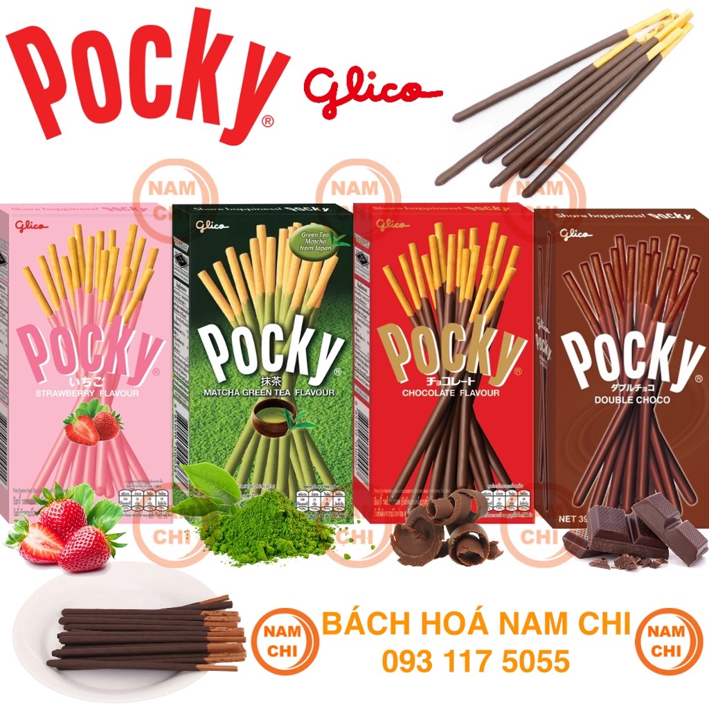 [TỔNG HỢP] Bánh Que Phủ Socola Các Loại POCKY PRETZ PEJOY PEPERO Đủ Vị - Thái Lan
