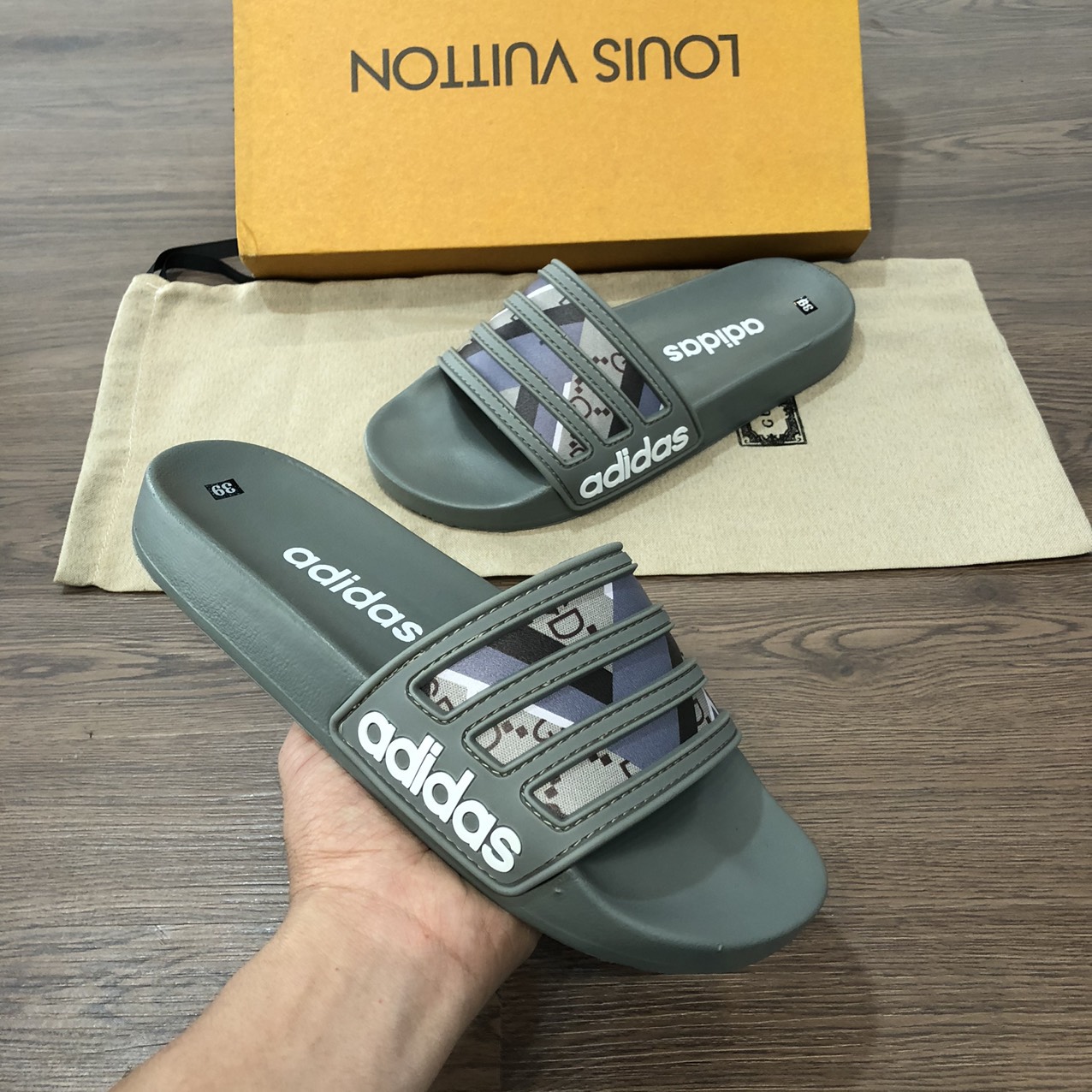Dép adidas nam,dép adidas in cực độc phối màu cực đẹp hót trend 2022