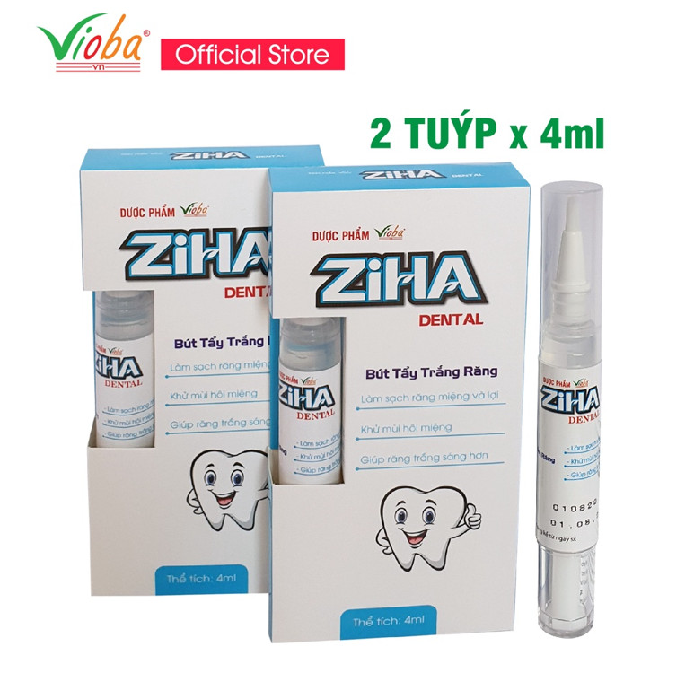Bút tẩy trắng răng cấp tốc Ziha dental của Vioba giúp làm sạch mảng bám