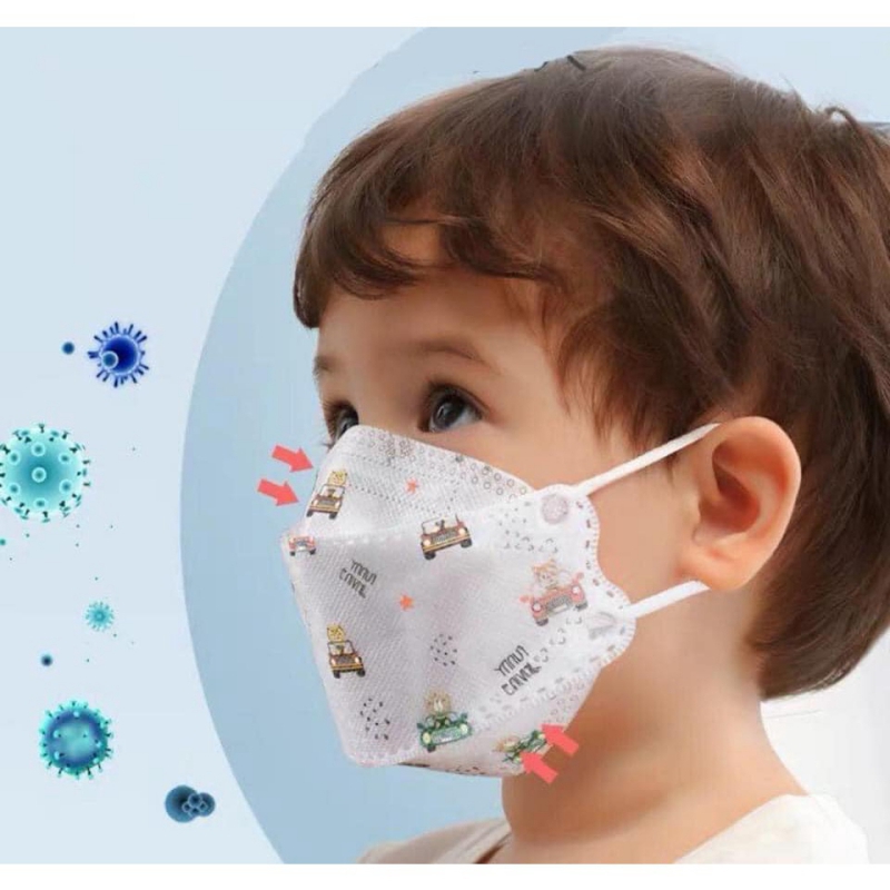 Khẩu trang mask kf94, tiêu chuẩn hàn quốc kf94, gói 5 chiếc