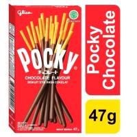 Glico Pocky Besar 47gr | Biskuit Stick Salut Cokelat - Cokelat 10pack ( 47gr x10pack )