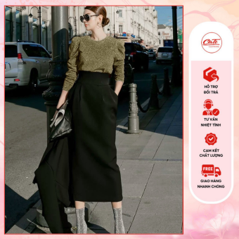 CATI Set áo bling+chân váy dài (2264)