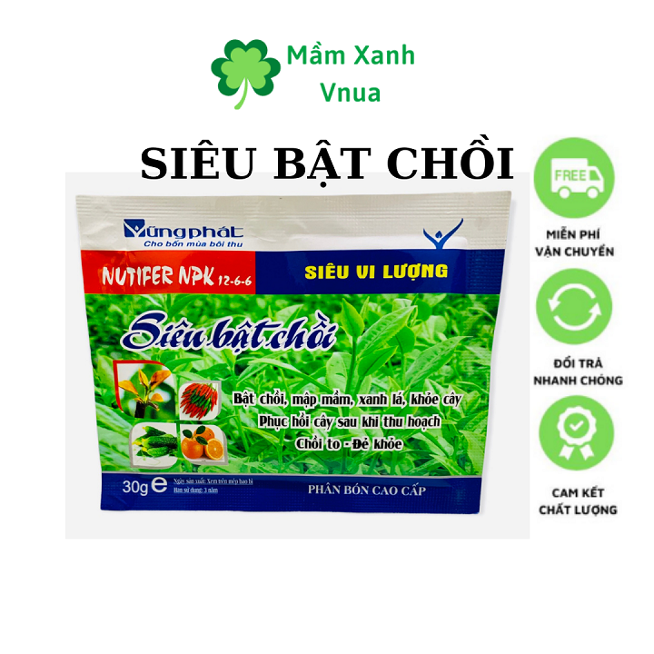 Phân bón siêu bật chồi - siêu vi lượng - gói 30gr - giúp cây đâm nhiều chồi khỏe