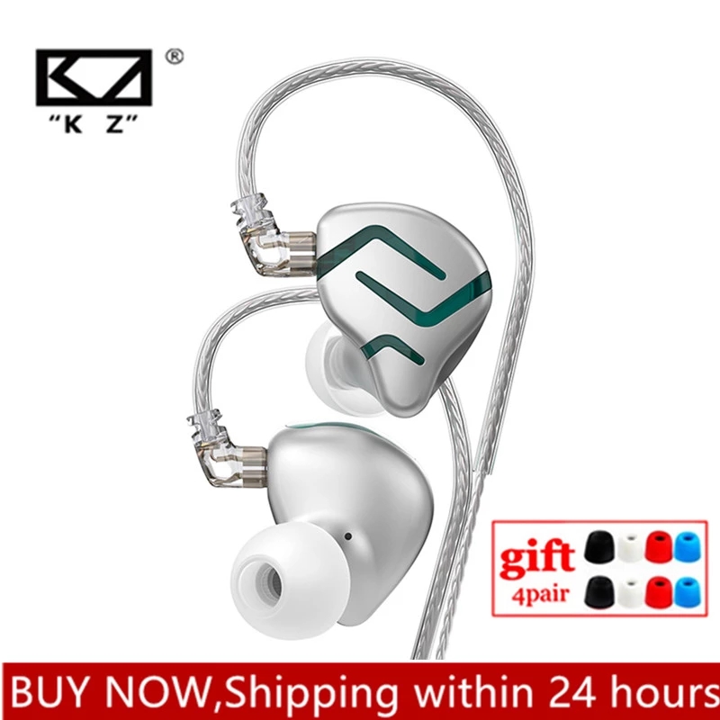 Kz Zs6 Quad Driver Noise Canceling In-Ear Earphones With
