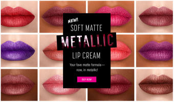 Son Kem Lì Ánh Kim NYX Soft Matte Metallic Lip Cream Nhiều Màu