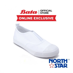 ภาพหน้าปกสินค้าBata (Online Excl) บาจา ยี่ห้อ North Star รองเท้าสนีคเคอร์ รองเท้าผ้าใบแบบสวม รองเท้าผ้าใบสลิปออน Slip-on Shoes สำหรับผู้ชาย รุ่น Karston สีขาว 8201027 ซึ่งคุณอาจชอบสินค้านี้