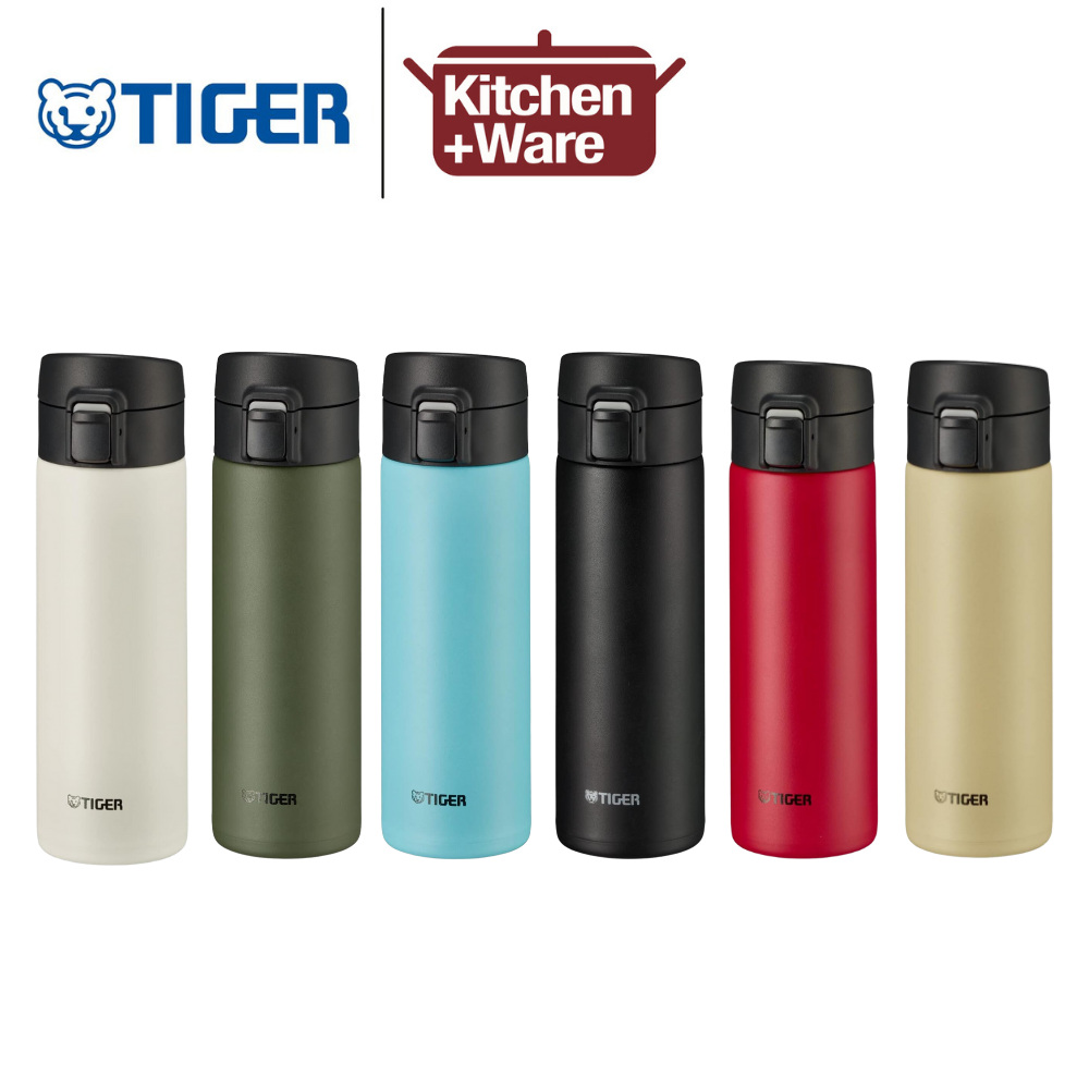 Tiger Thermos Water Bottle 600ml One Touch Lightweight MKA-K060CK