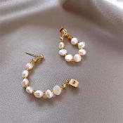Korean Style S925 Pearl Earrings - Hypoallergenic Jewelry Gift