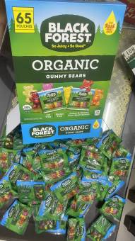(10/2024)Kẹo Dẻo Organic Gummy Bear BLACK FOREST 23g/gói