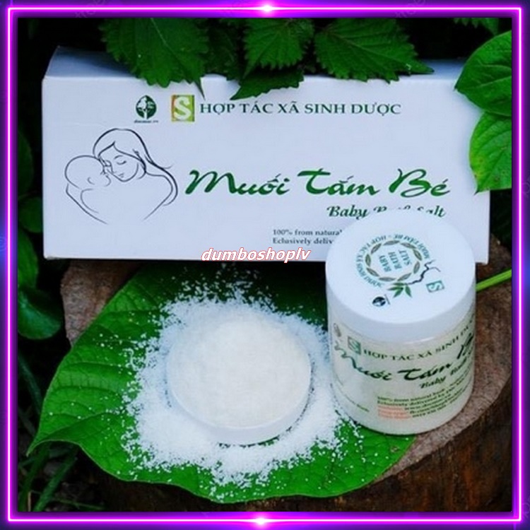 (siêu sale) Muối tắm bé , muối tắm bé sinh dược , muối tắm bé độc mộc 400g