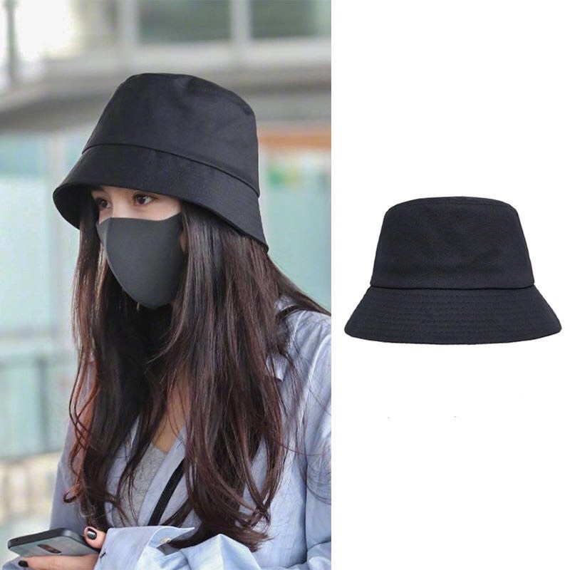 Mũ bucket vành cụp trơn nhiều màu phong cách Ulzzang Unisex
