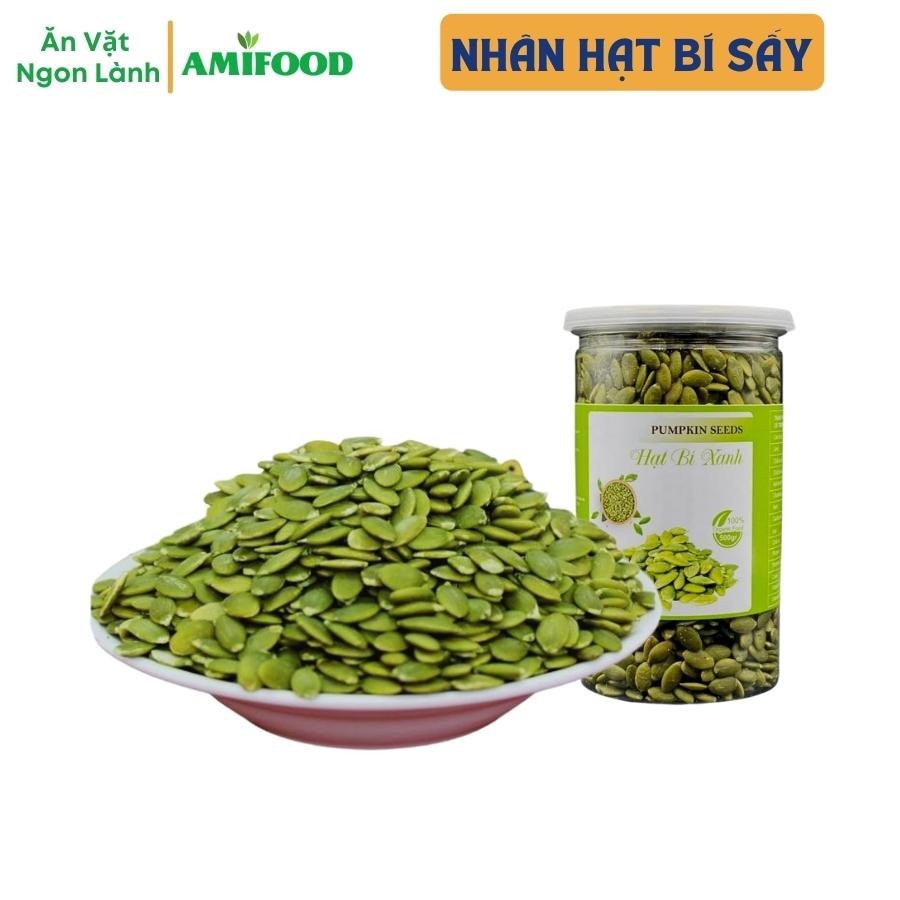 Hạt bí xanh hữu cơ amifood đã tách vỏ nhập khẩu - 500gram