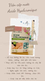 Viên uống cấp nước, mờ nếp nhăn cho da ACID HYALURONNIQUE của hãng Diet Horizon