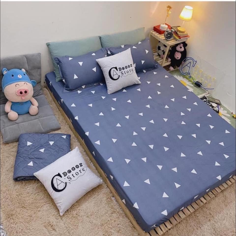 HCM- Set 4 món 1 ga 2 vỏ gối nằm 1 vỏ gối ôm 1M2 x 2M màu sắc nổi bật an toàn cho sức khỏe gia đình bạn.