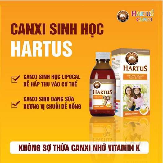 Canxi hartus Vitamin d3 k2 mk7 Canxi cho bé D3 cho trẻ sơ sinh Canxi nano Bổ sung canxi hữu cơ cho bé Tăng chiều cao